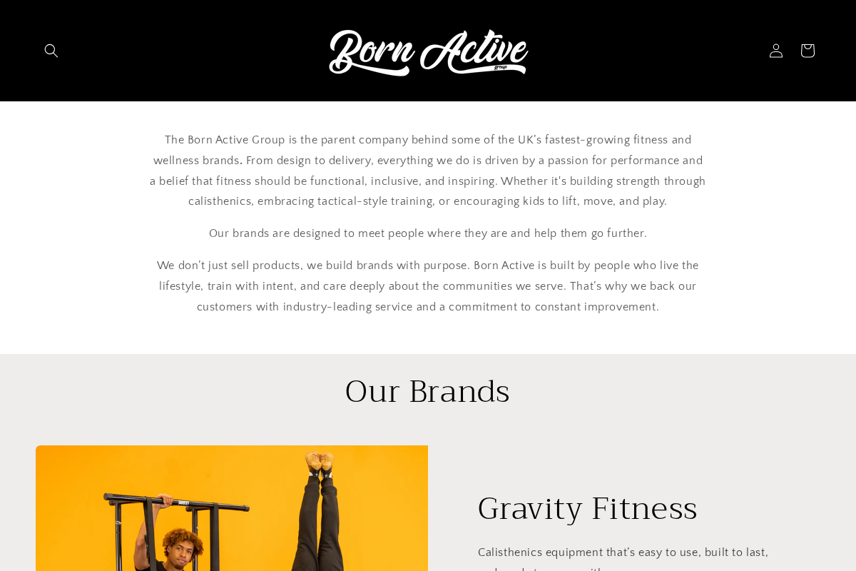 bornactive.com homepage screenshot