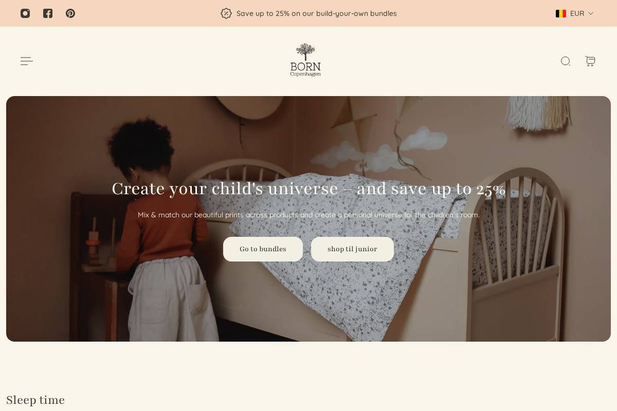 borncopenhagen.com homepage screenshot