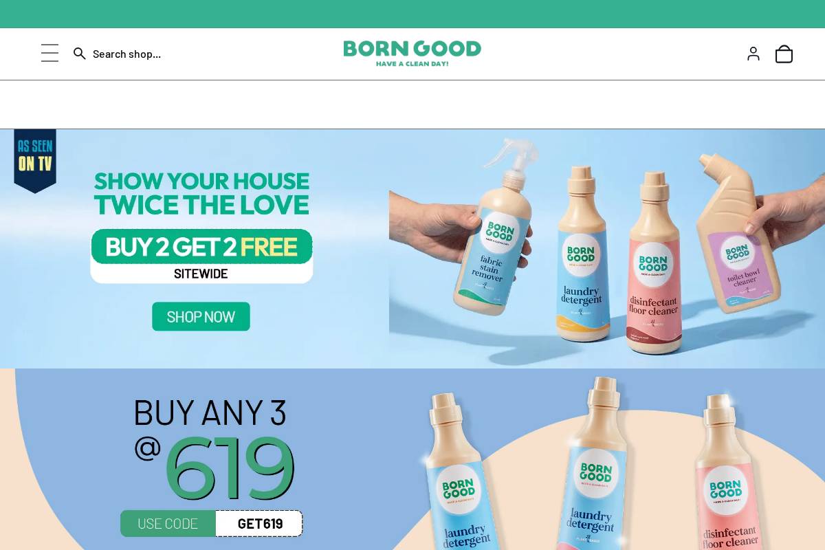 borngood.in homepage screenshot