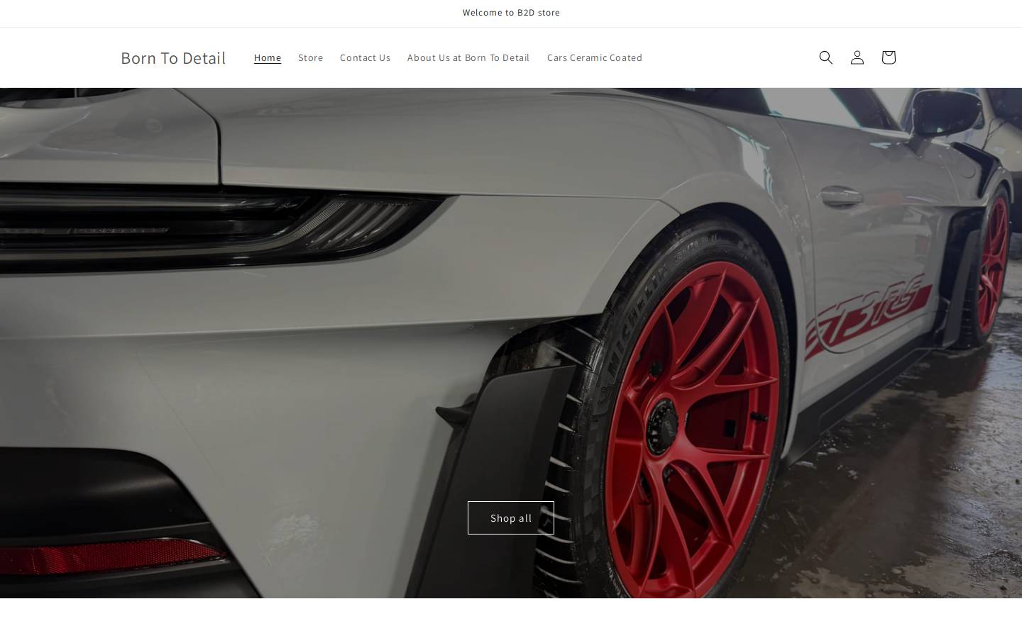 borntodetail.co.uk homepage screenshot