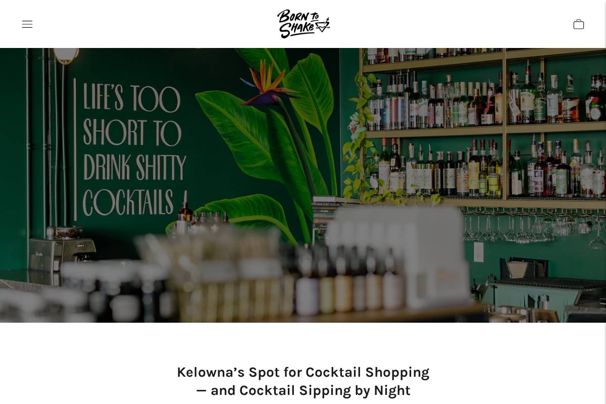 borntoshake.ca homepage screenshot