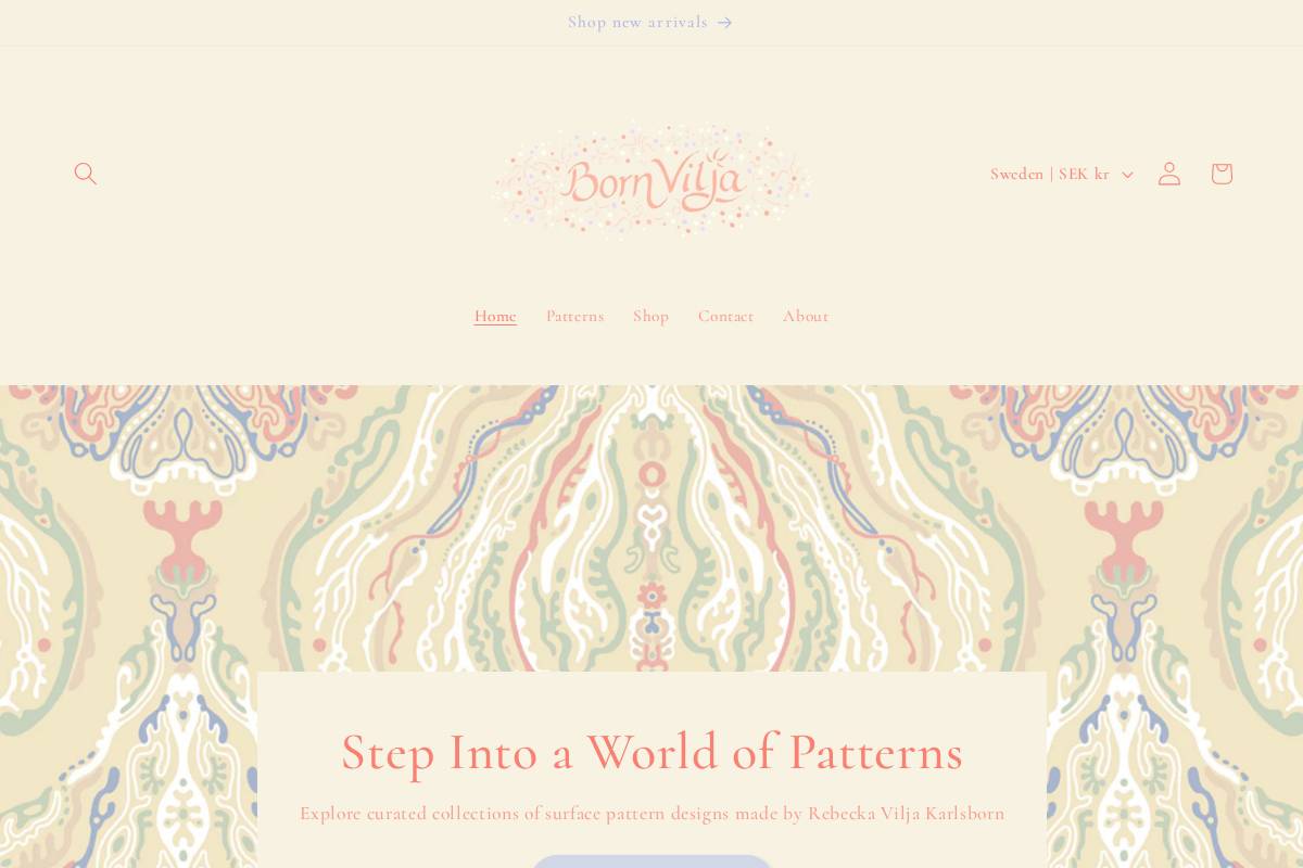 bornvilja.com homepage screenshot