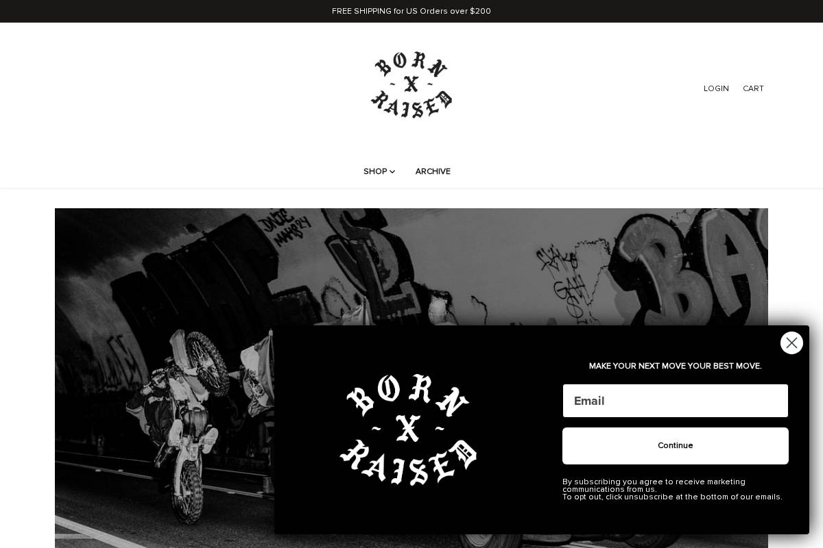 bornxraised.com homepage screenshot