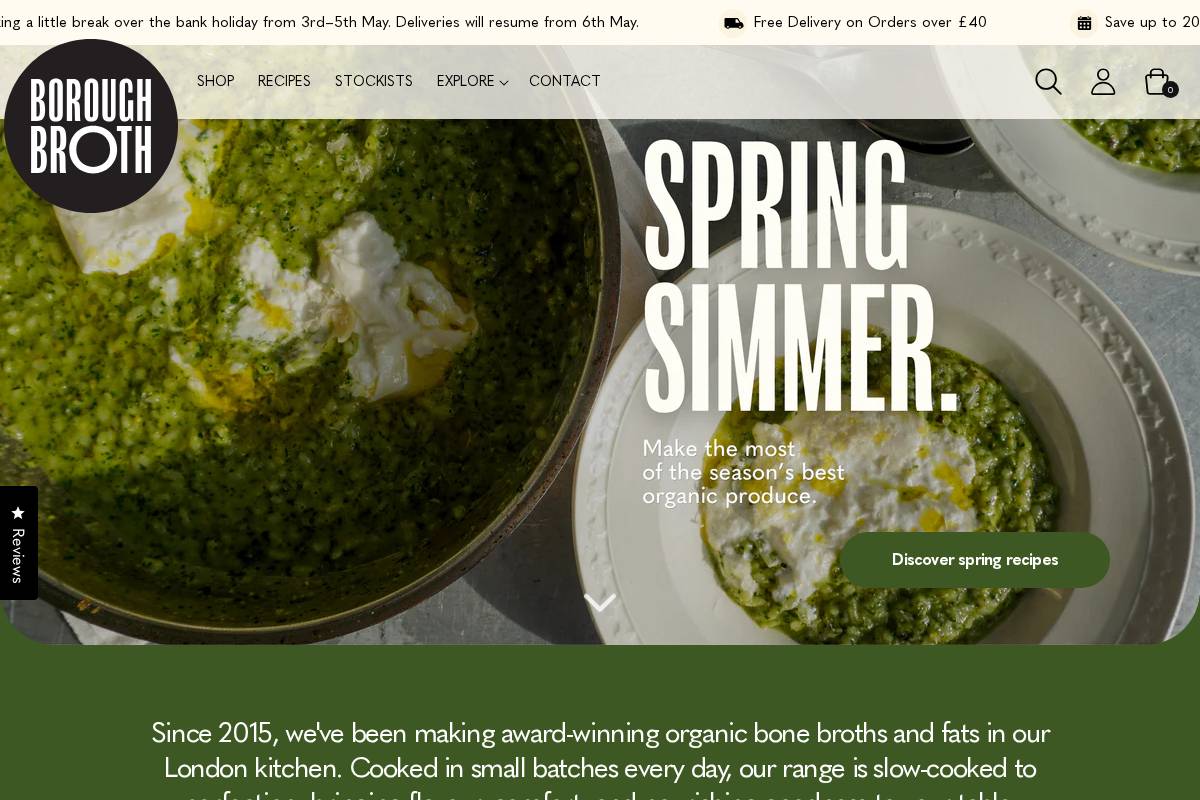 Boroughbroth homepage screenshot