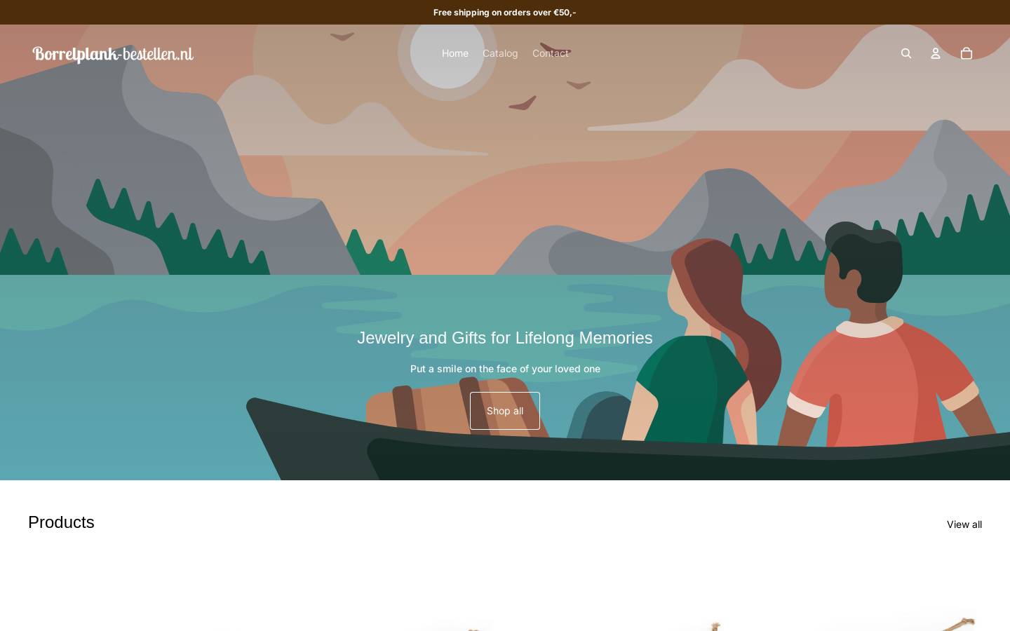 borrelplank-bestellen.nl homepage screenshot