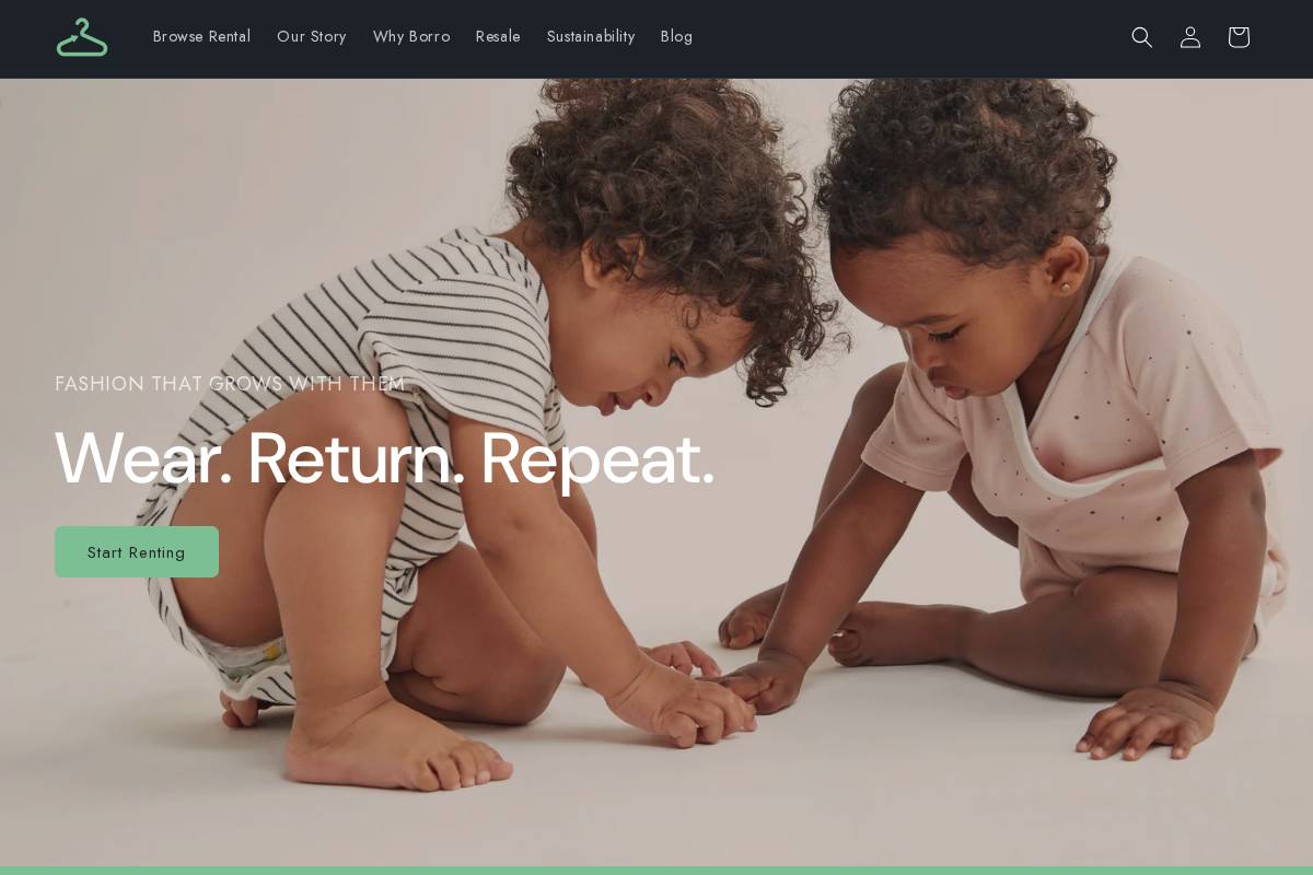 Borro It homepage screenshot
