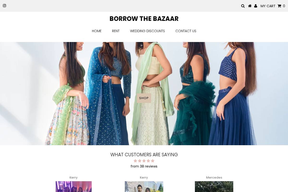 borrowthebazaar.com homepage screenshot