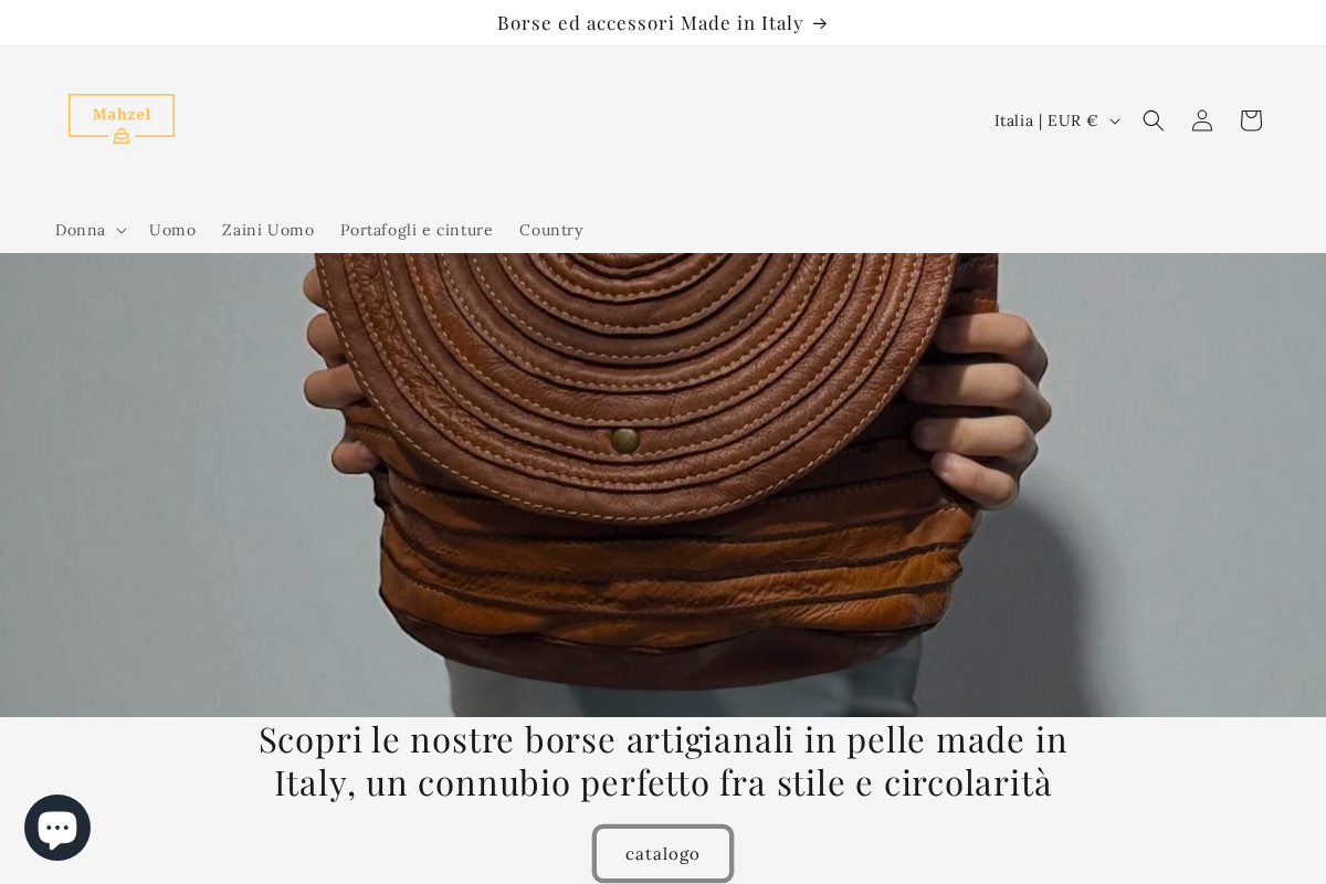 Borsemadeinitaly homepage screenshot