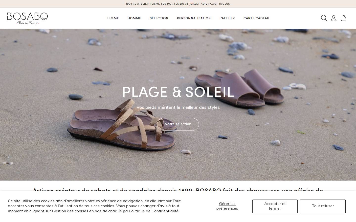 bosabo.com homepage screenshot