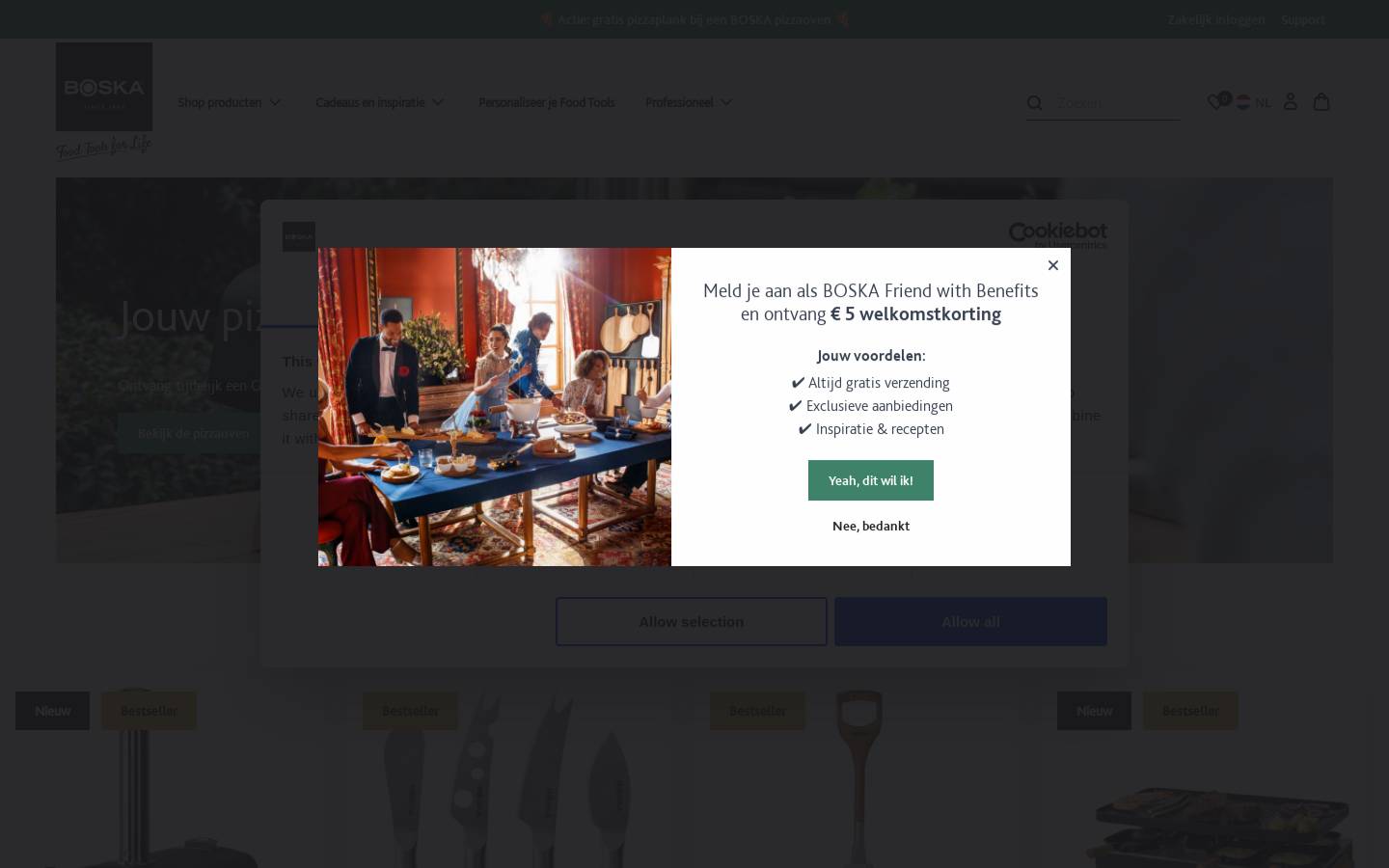 Boska homepage screenshot
