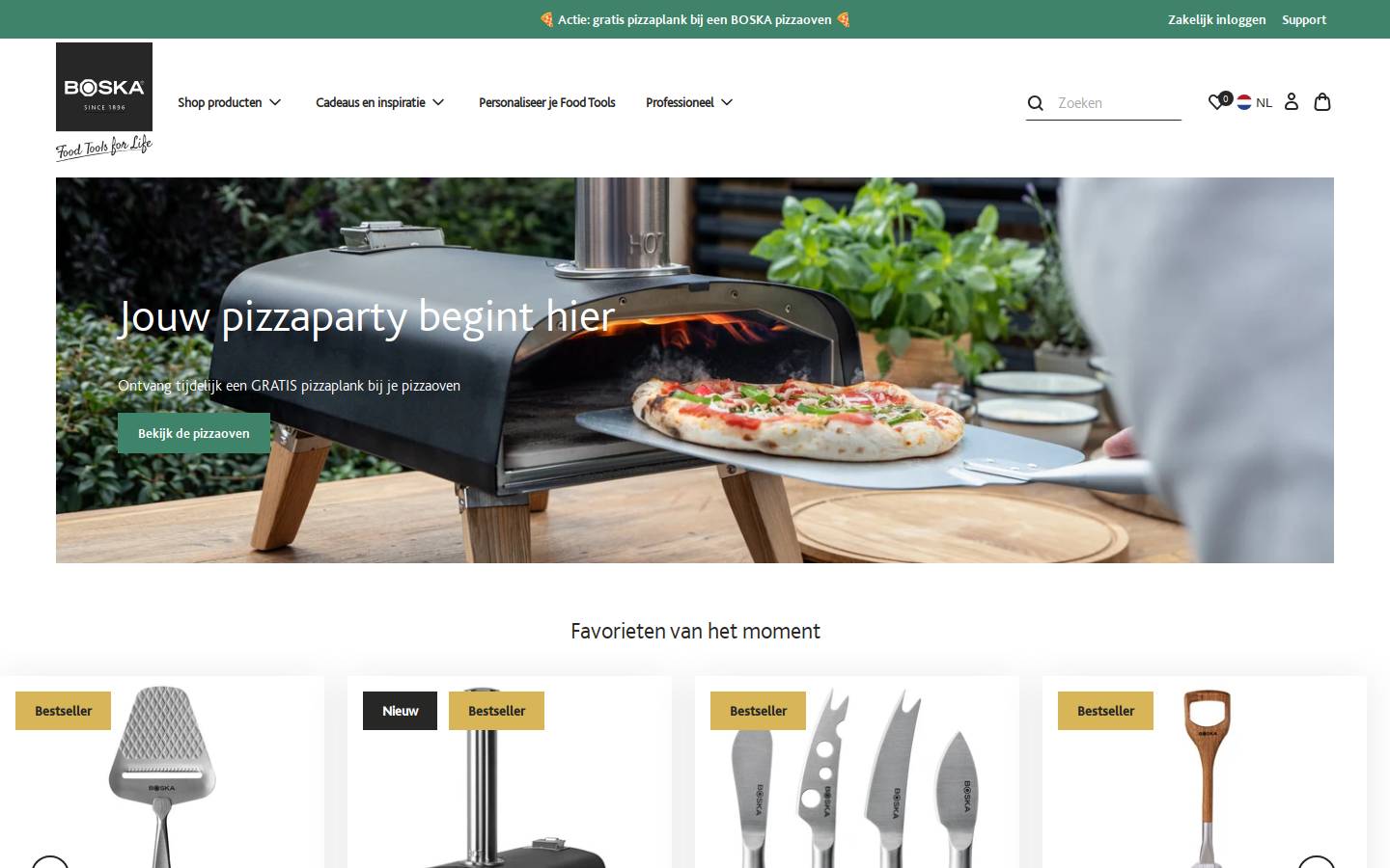 Boska homepage screenshot