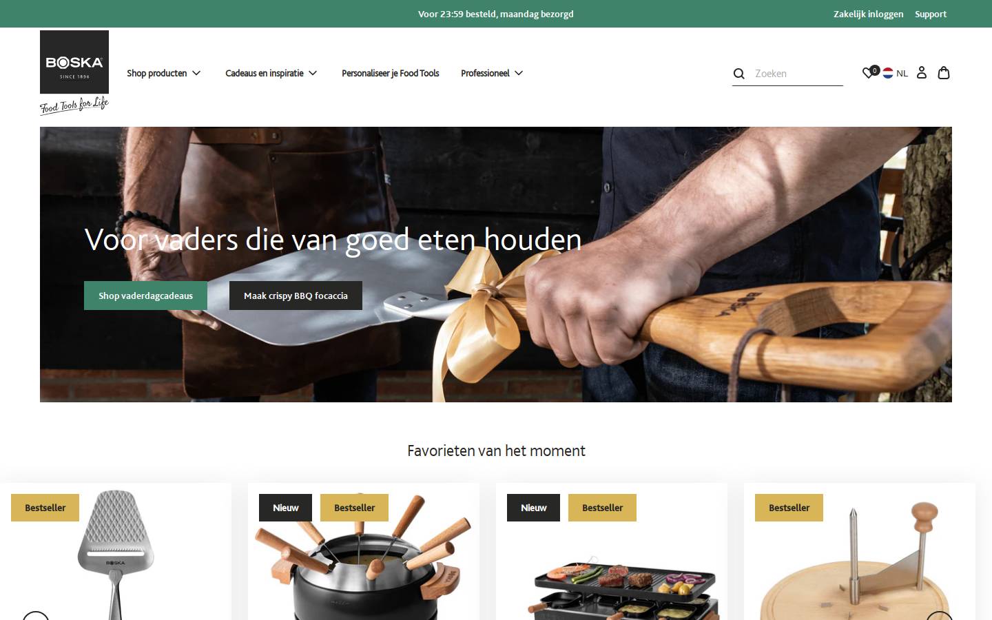 Boska homepage screenshot