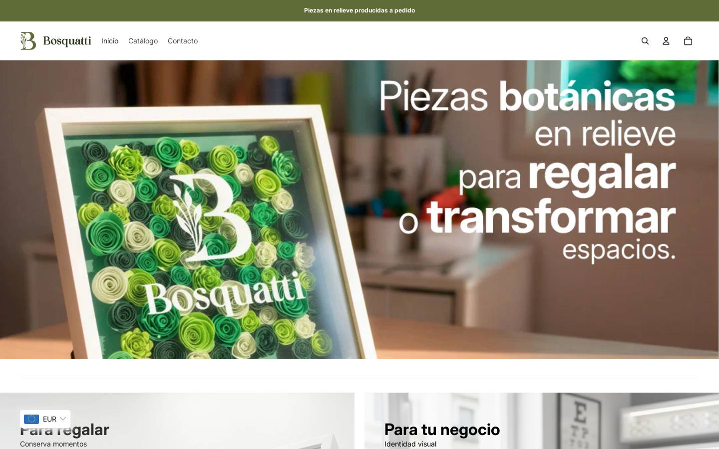 bosquatti.com homepage screenshot