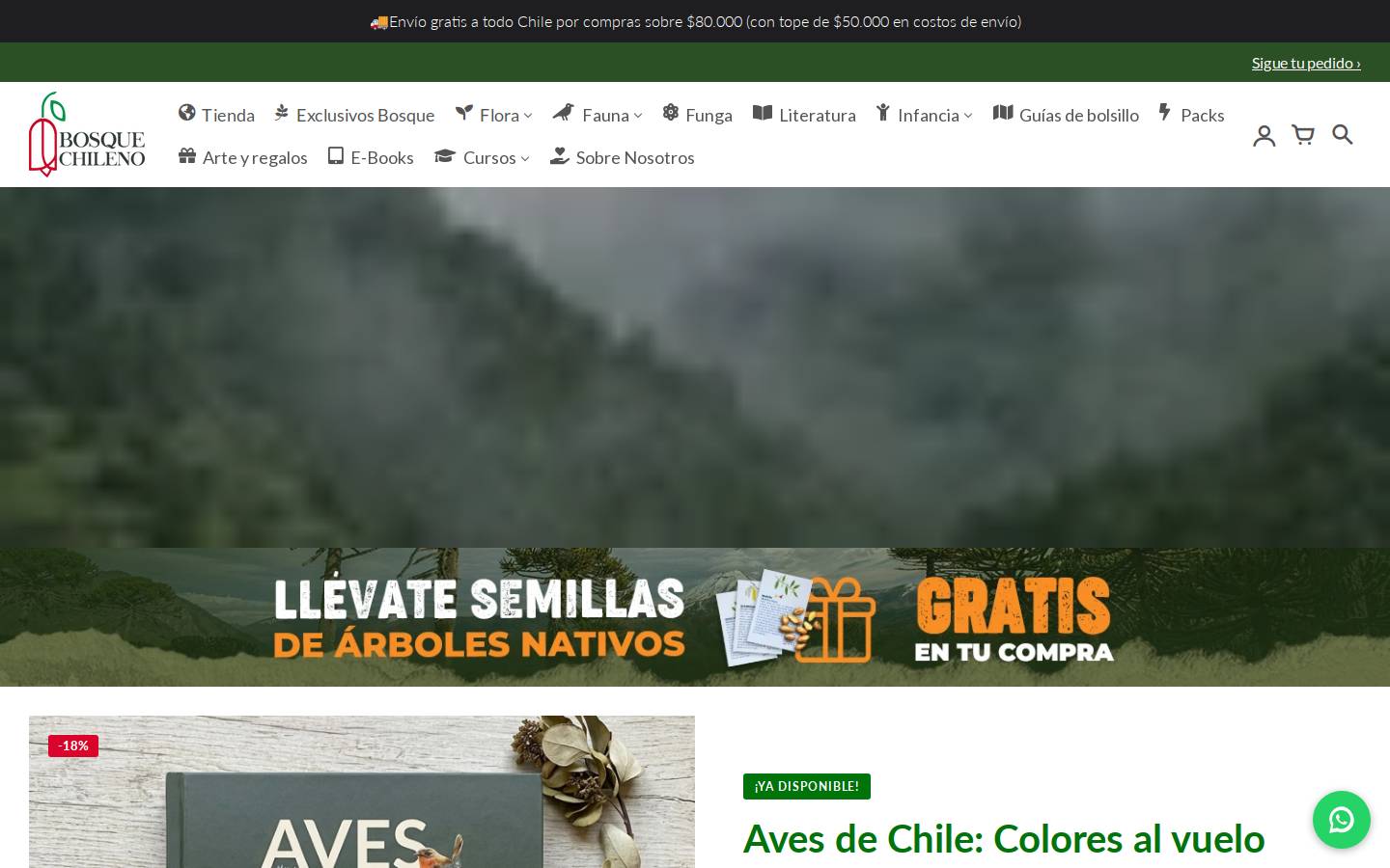 bosquechileno.cl homepage screenshot
