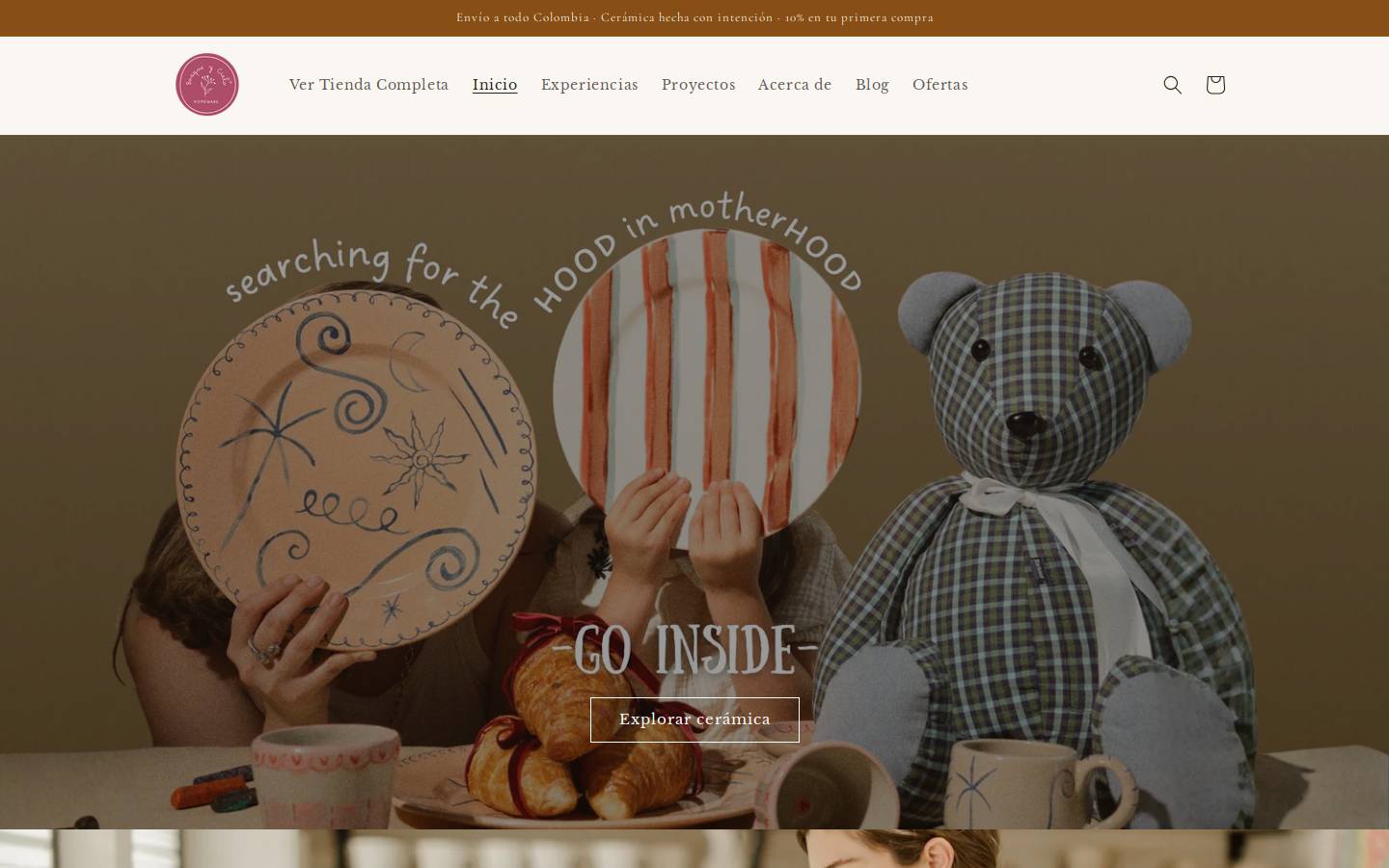 bosqueycielo.com homepage screenshot