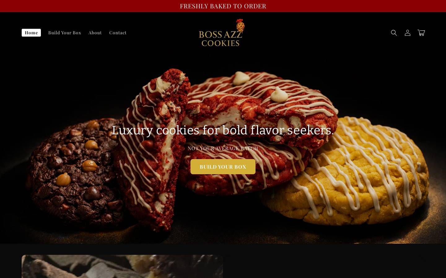 bossazzcookies.com homepage screenshot