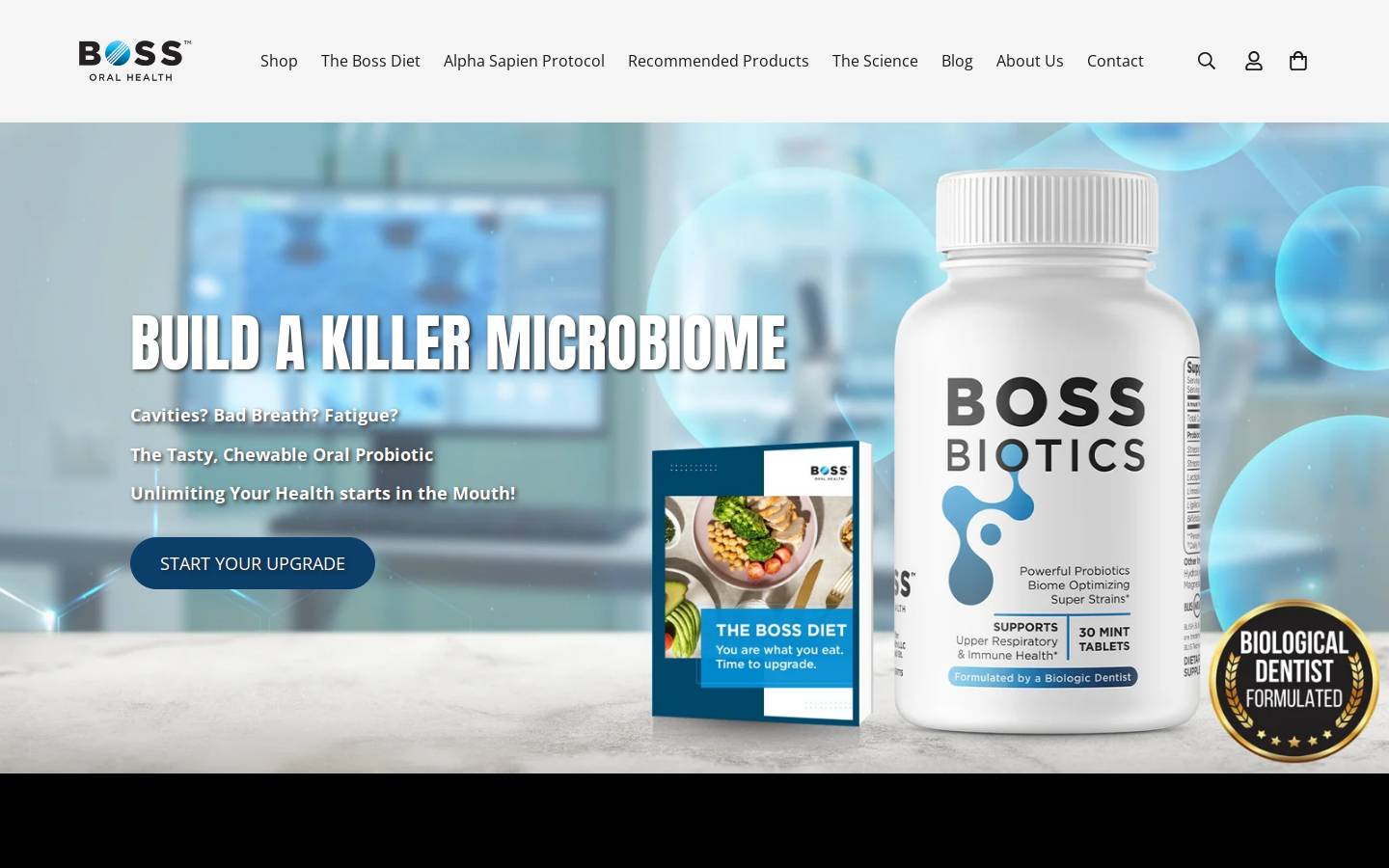 bossoralhealth.com homepage screenshot