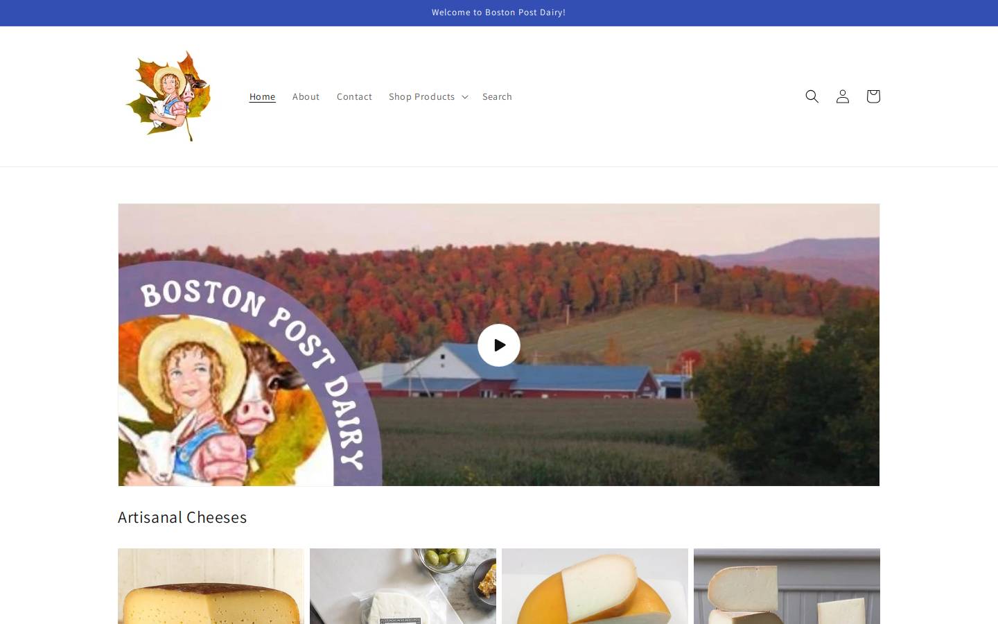 bostonpostdairy.com homepage screenshot