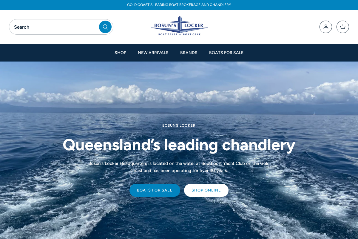 Bosuns Boat homepage screenshot