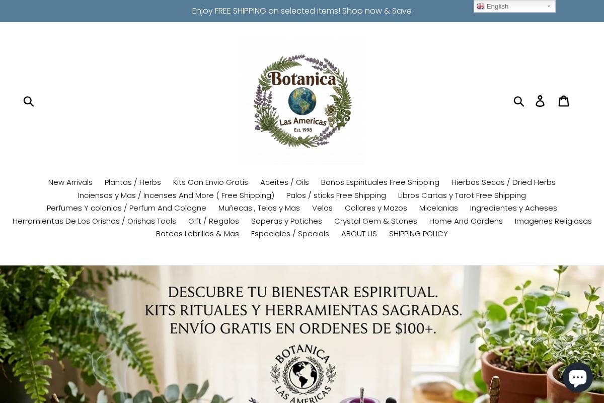 botanicalasamerica.com homepage screenshot