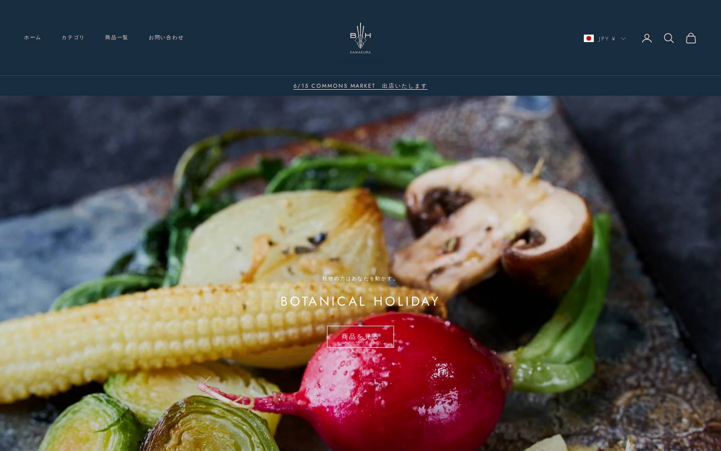 botanicalholiday.com homepage screenshot