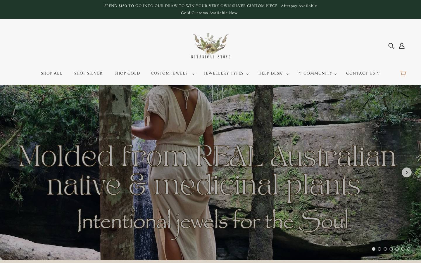 botanicalstone.com.au homepage screenshot