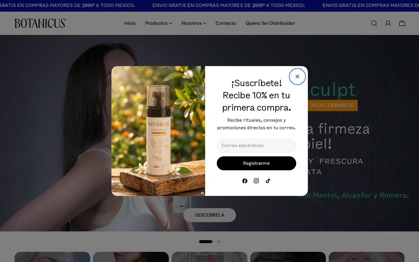 botanicus.com.mx homepage screenshot