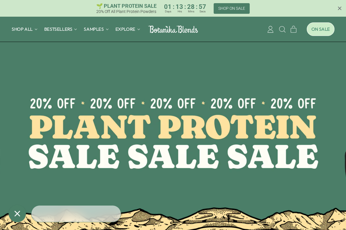 Botanikablends homepage screenshot