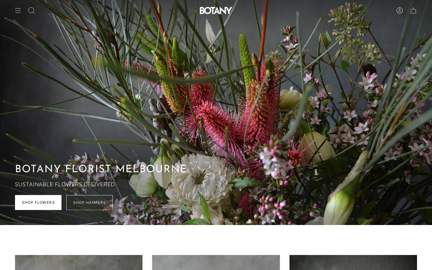 botanymelbourne.com homepage screenshot