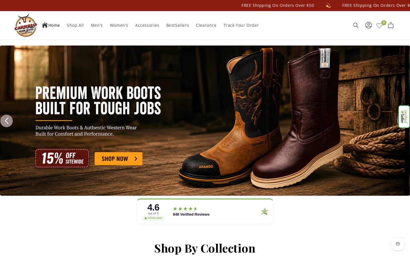 botascarrillo.com homepage screenshot