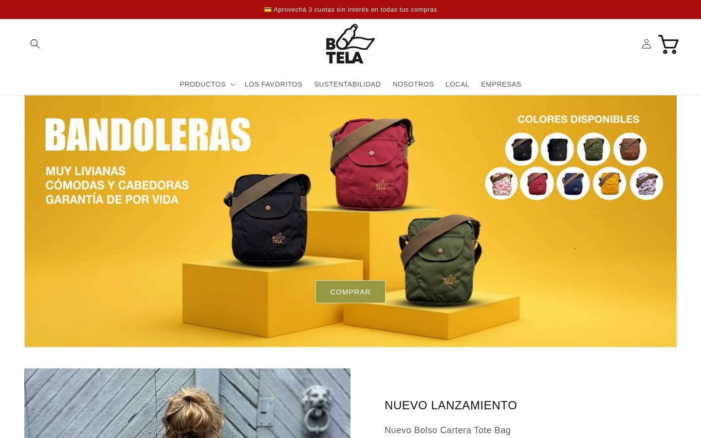 botela.com.ar homepage screenshot