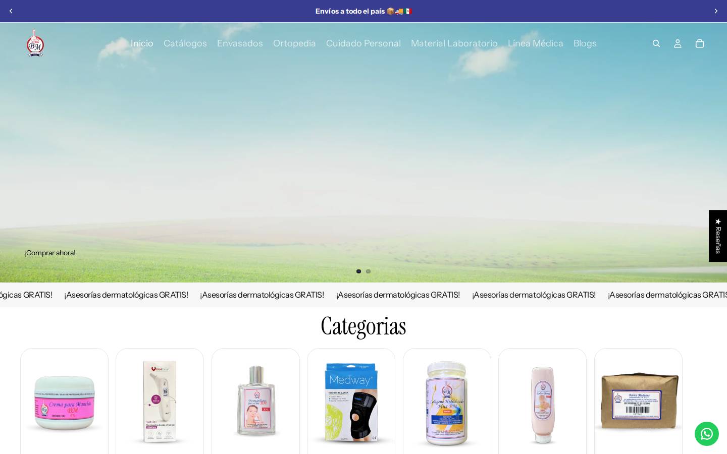 boticamoderna.com.mx homepage screenshot