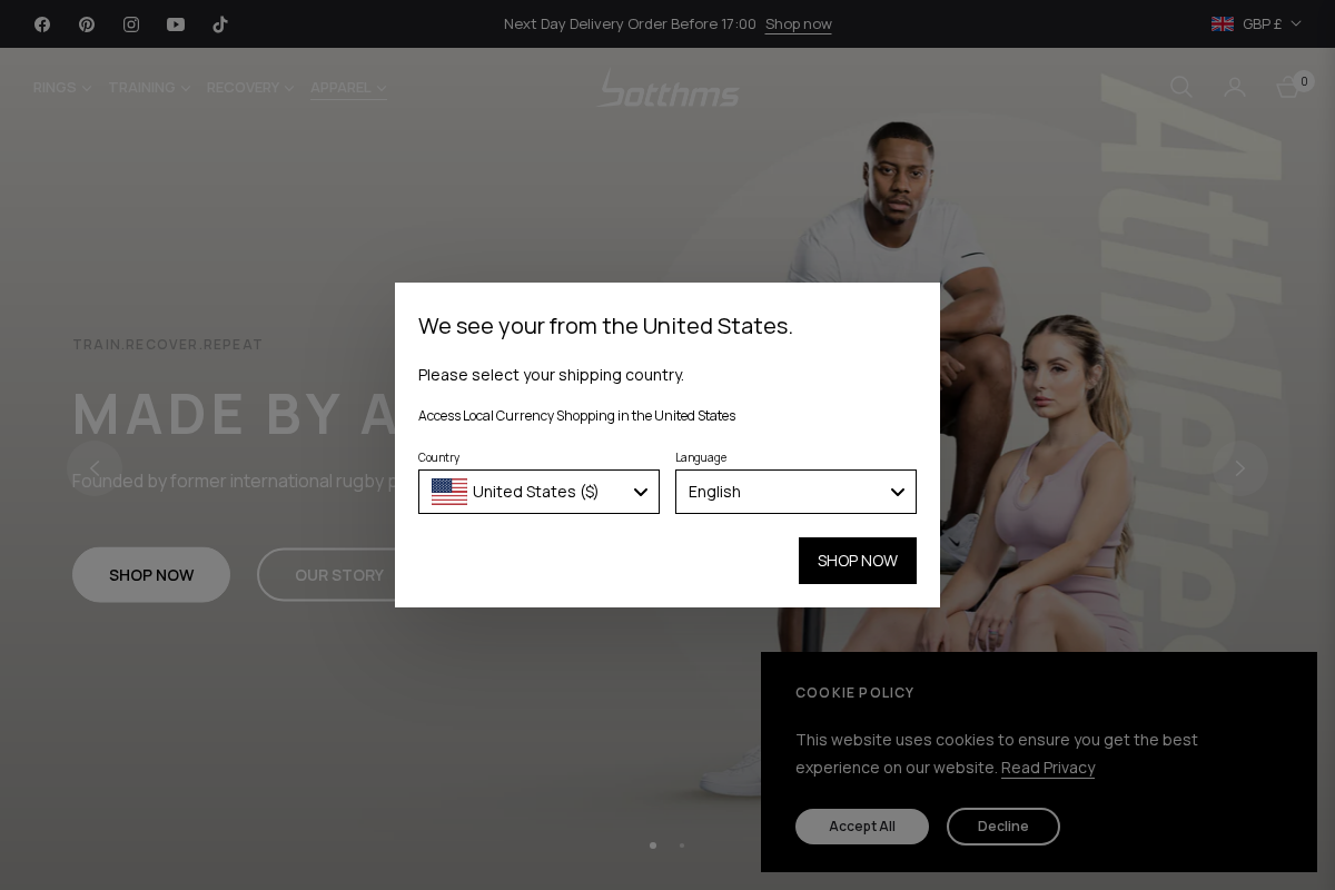 botthms homepage screenshot