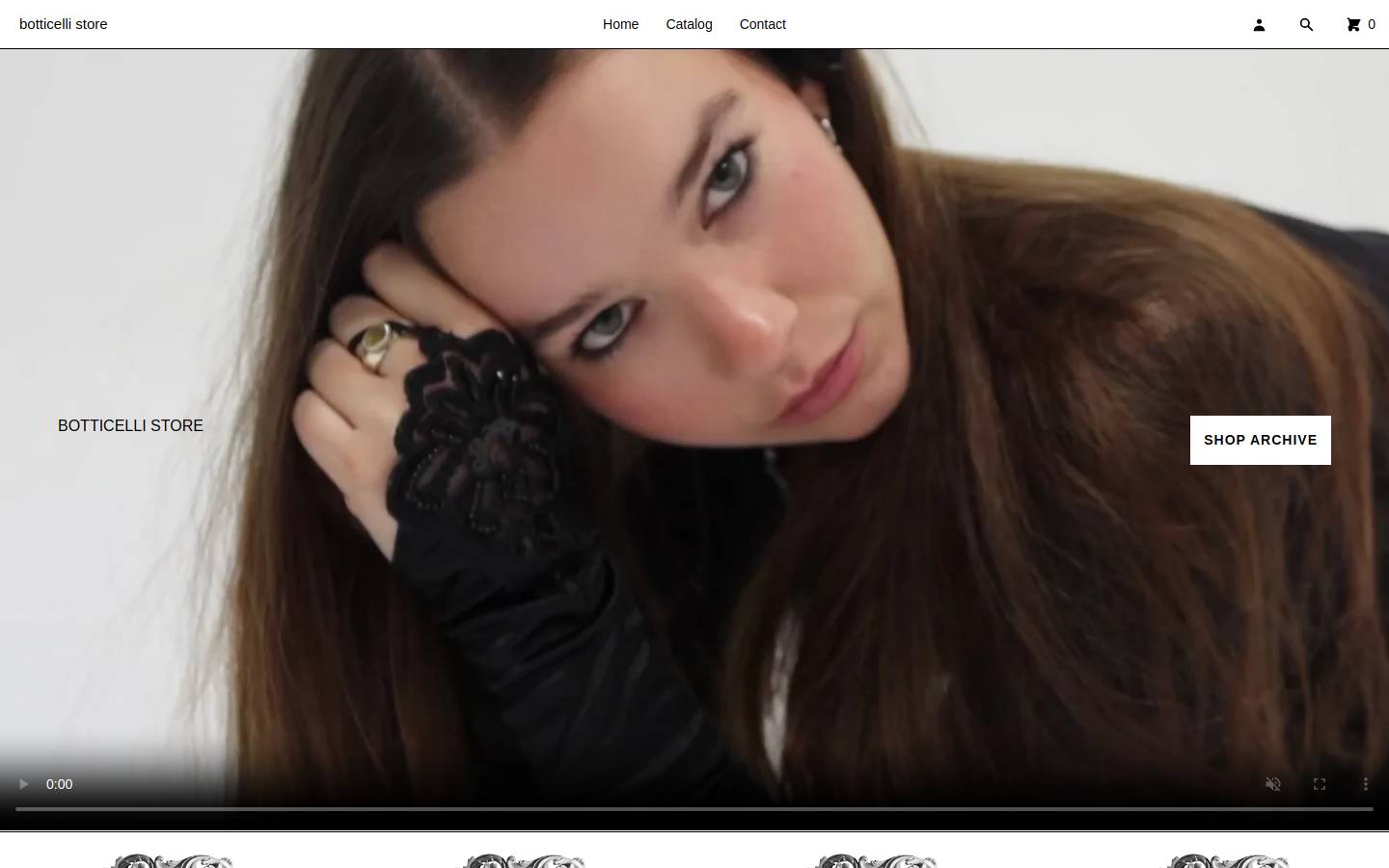 botticellistore.com homepage screenshot