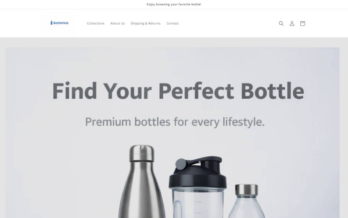 bottlehub.net homepage screenshot