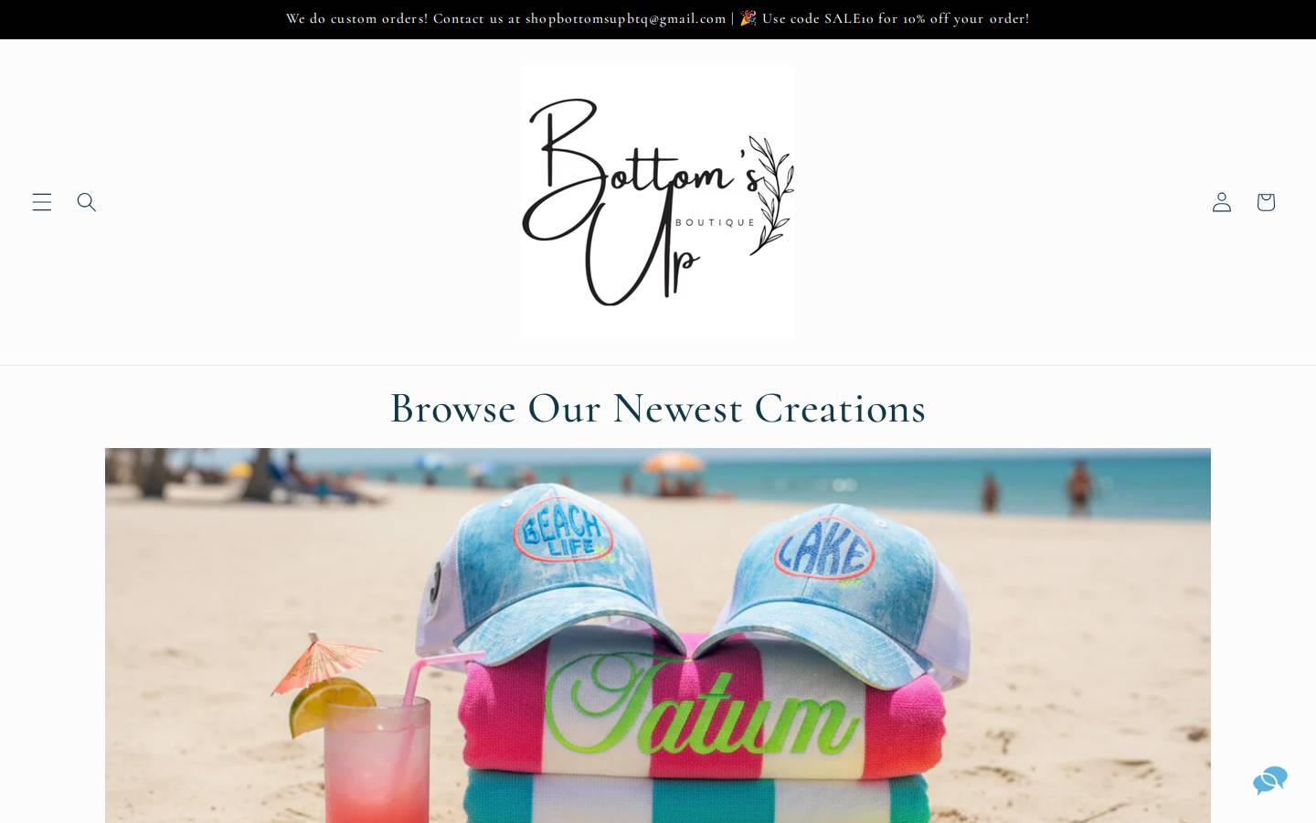bottomsupbtq.com homepage screenshot