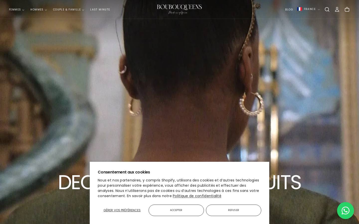 Boubouqueens homepage screenshot