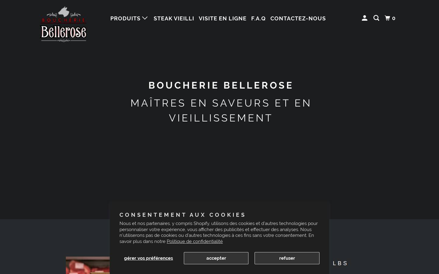 boucheriebellerose.ca homepage screenshot