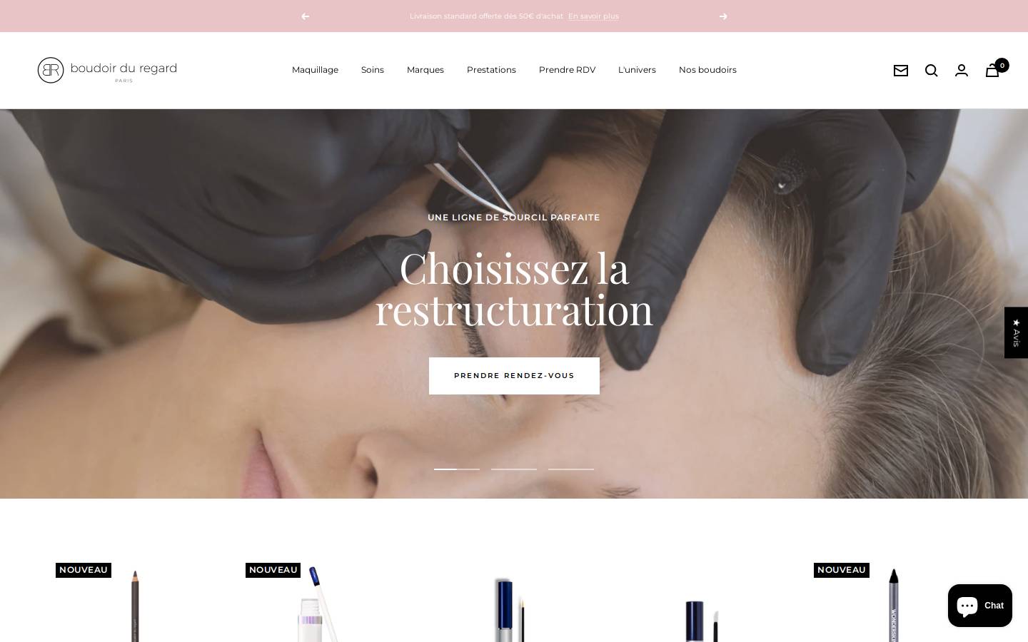 Boudoirduregard homepage screenshot