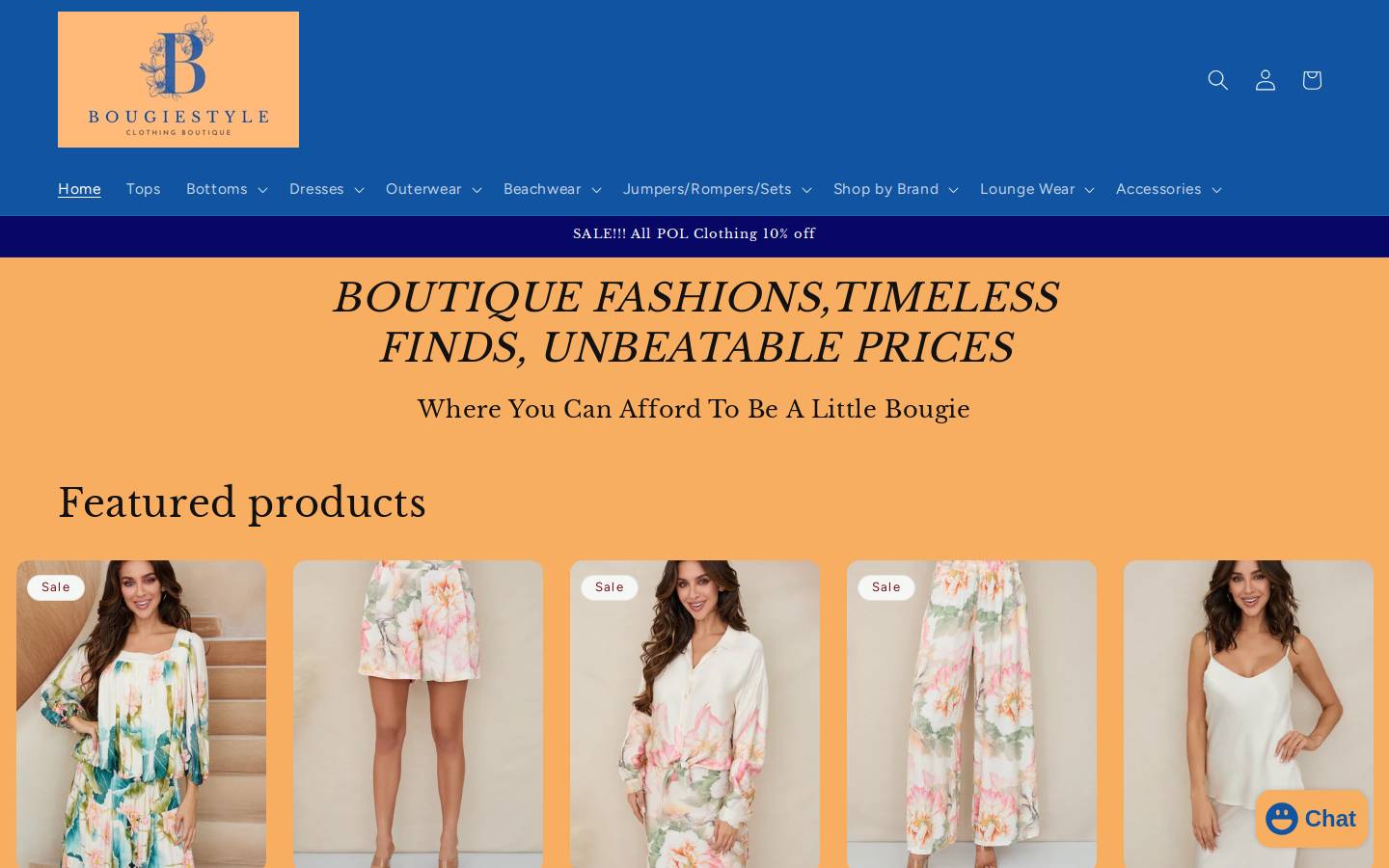 bougiestyle.com homepage screenshot