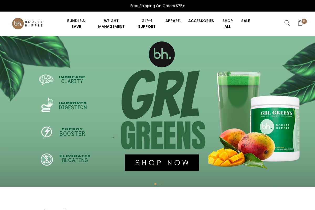 Shop Boujee Hippie homepage screenshot