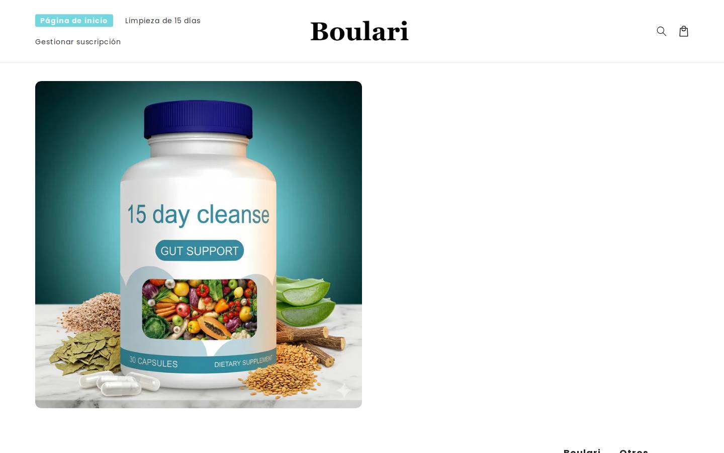 Boulari homepage screenshot