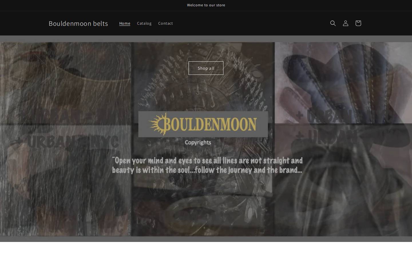 bouldenmoon.com homepage screenshot