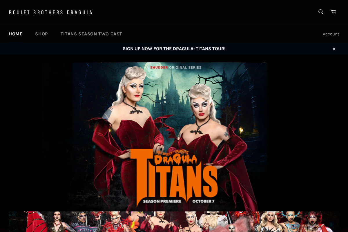 Bou homepage screenshot