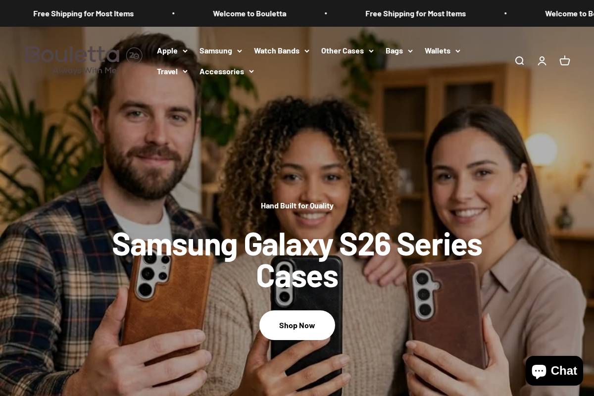 boulettacase.com homepage screenshot