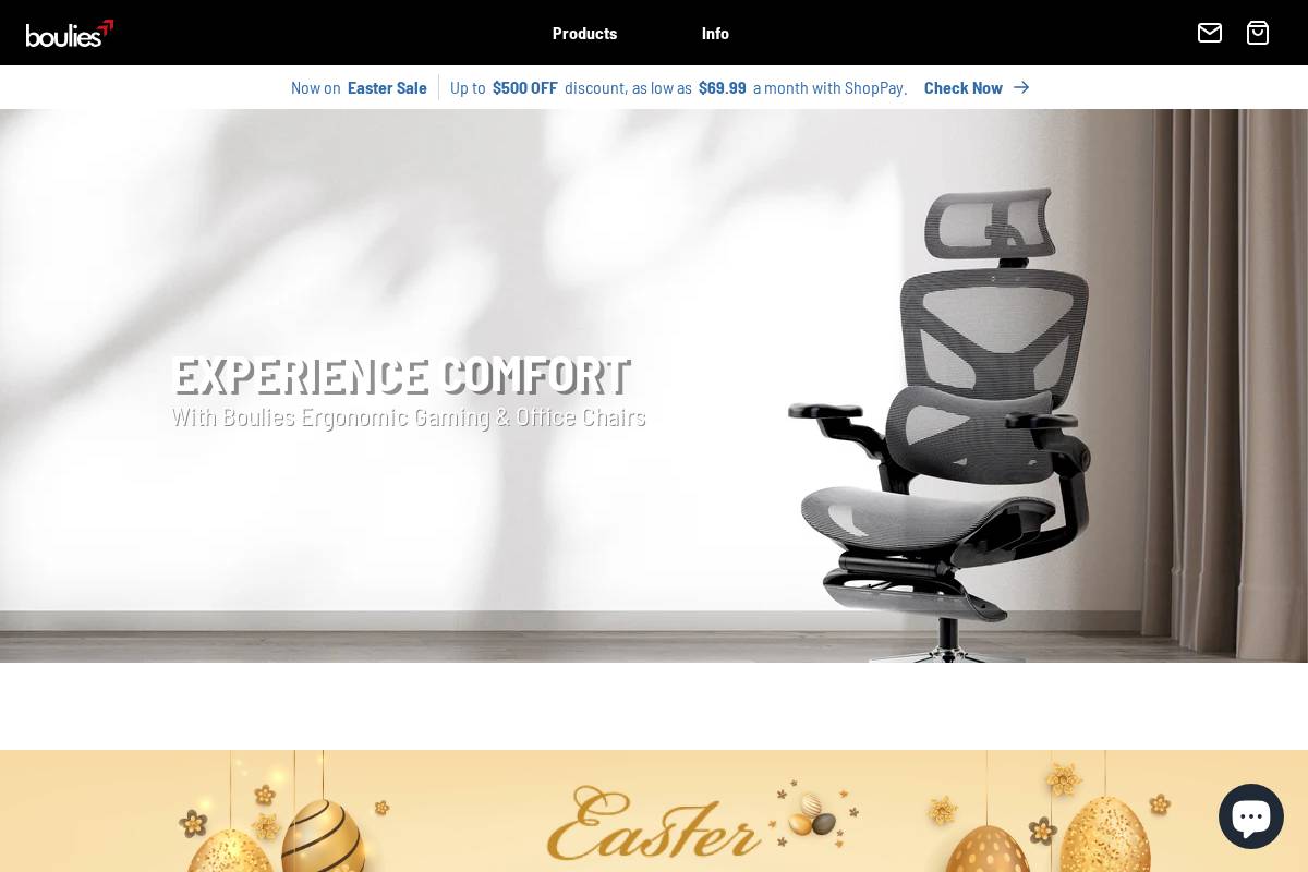 boulies.com homepage screenshot