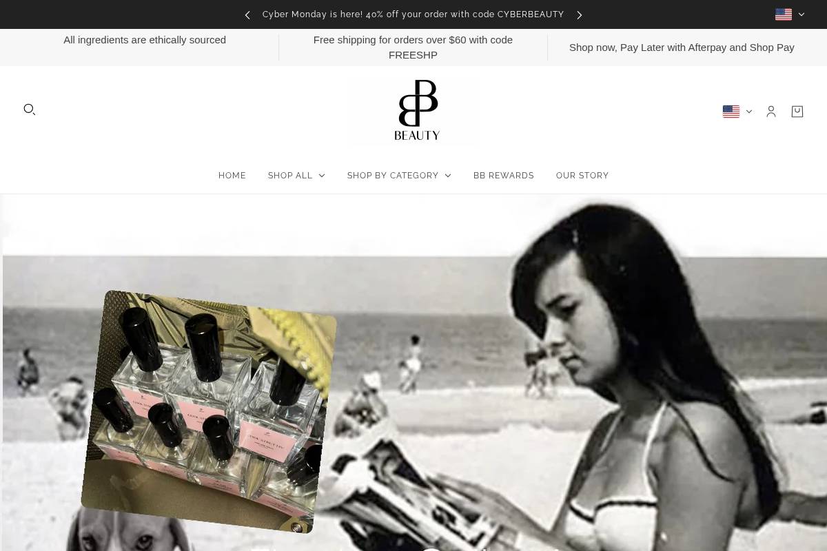 bouquettebeauty.com homepage screenshot