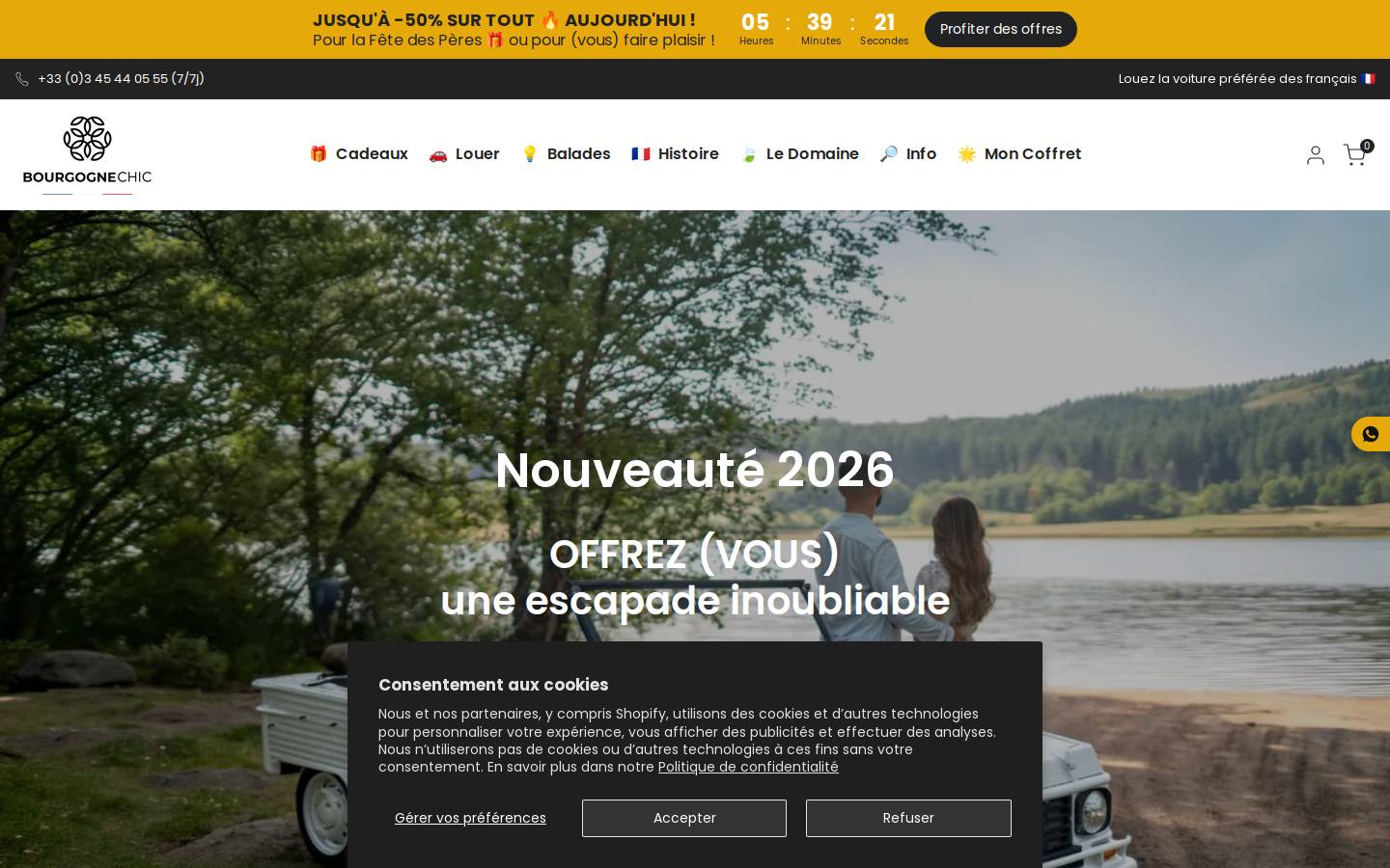 bourgognechic.com homepage screenshot