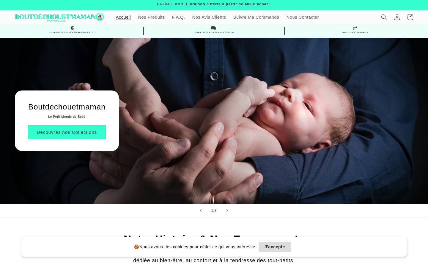 boutdechouetmaman.com homepage screenshot