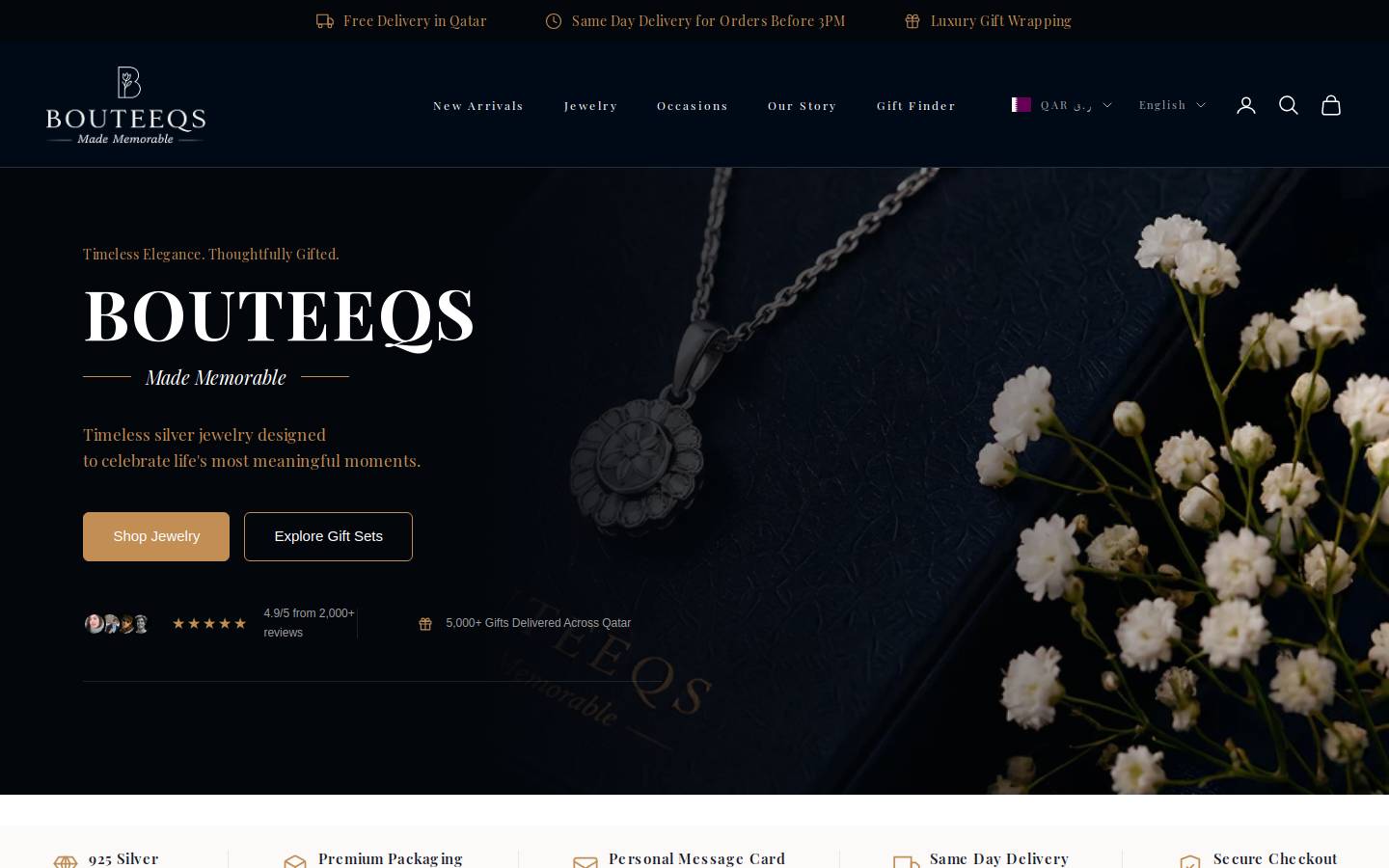 bouteeqs.com homepage screenshot